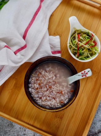 Breakfast||red Rice Porridge recipe