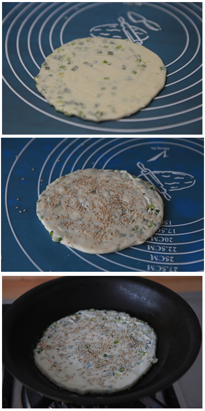 Sesame Scallion Pancake recipe