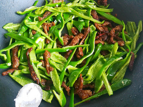 Green Pepper Shredded Beef recipe