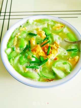 Egg Loofah Soup recipe