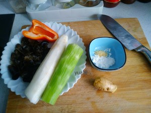Healthy Quick Hand Vegetables·fried Chinese Yam with Fungus recipe
