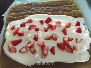 Matcha Strawberry Roll recipe