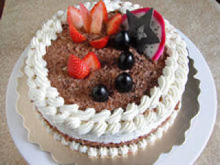 【chocolate Fruit Cake】--- A Birthday Cake Full of Love (with Steps to Decorate) recipe