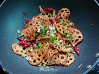 Twice-cooked Lotus Root Slices recipe