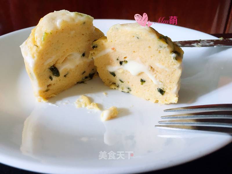 Golden Cheese Muffin Shrimp Cake (no Oven Version) recipe
