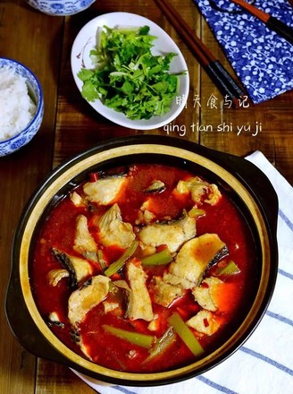 Red-boiled Fish (slightly Spicy and Less Oil Version) recipe