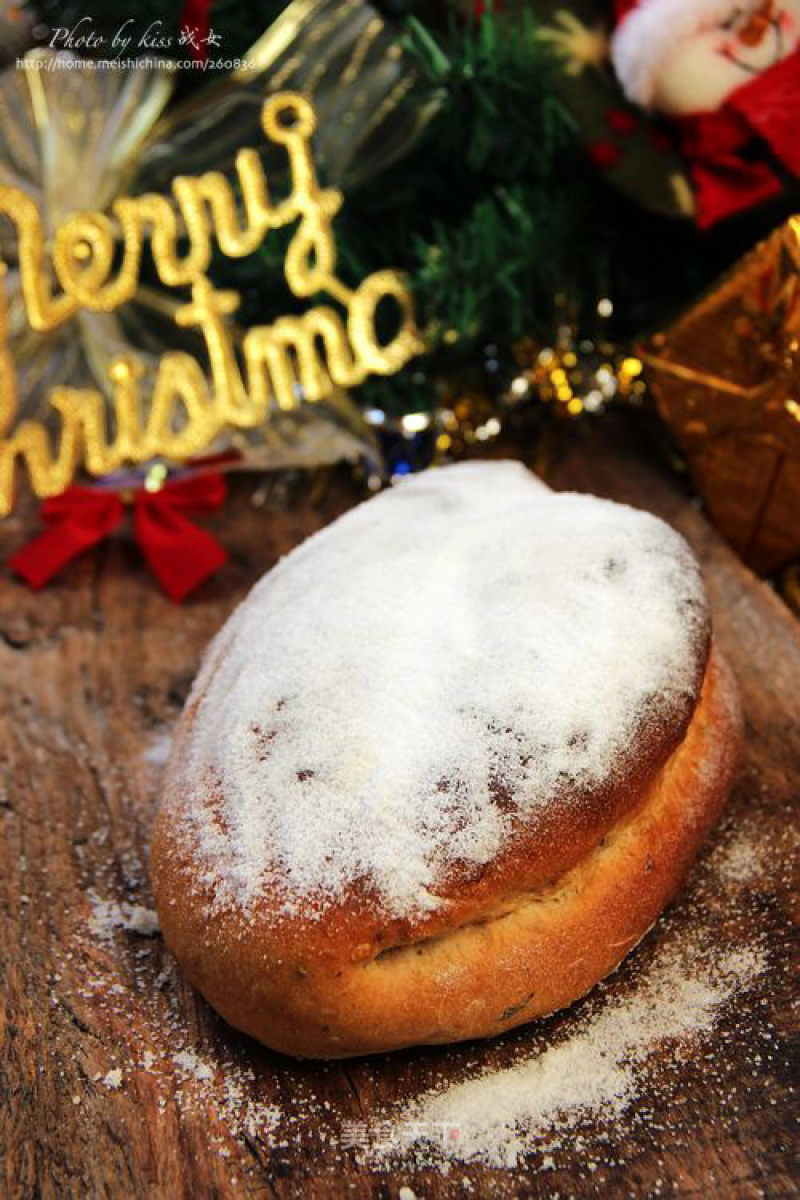 [food is Still Ring Baking Competition Area]: Late Bread---christmas Stollen Bread