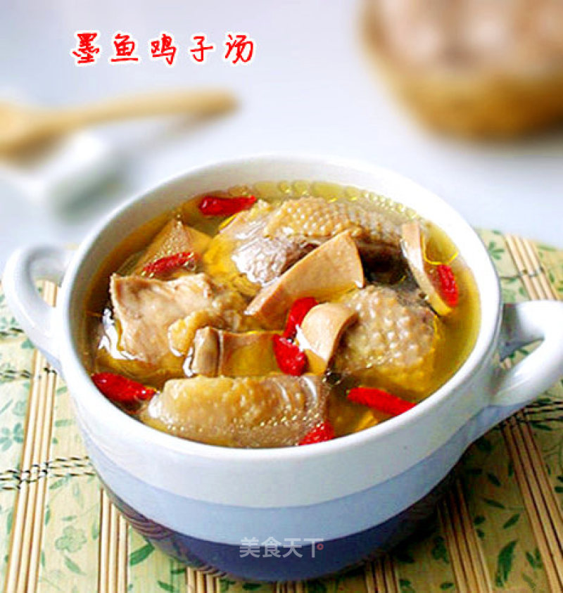 Cuttlefish and Chicken Soup recipe