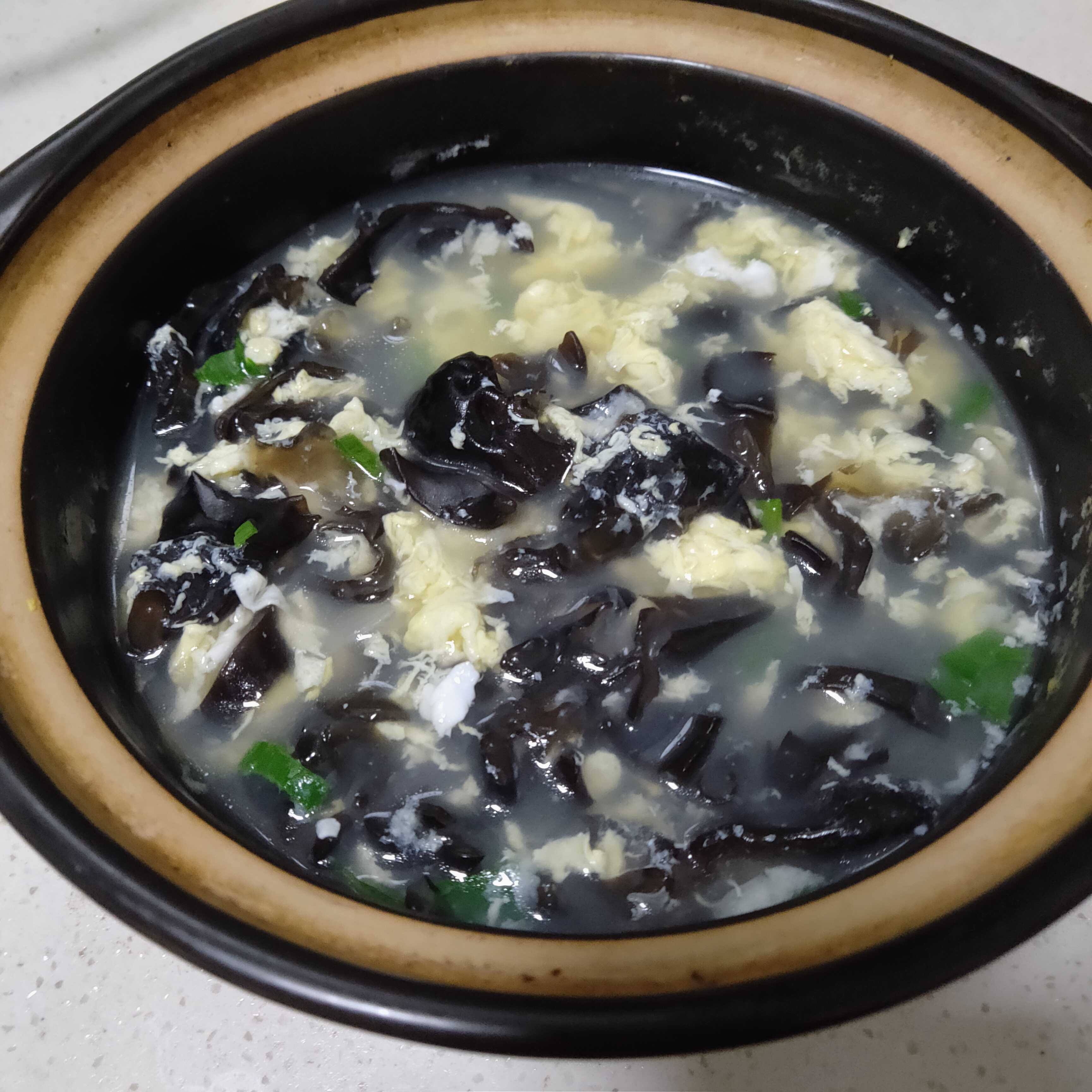 Fungus Egg Soup recipe