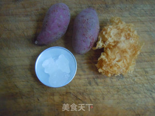 Refreshing Drink, Purple Potato and White Fungus Soup recipe