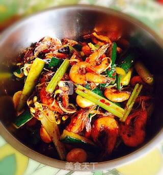 Spicy Hot Pot of Prawns recipe
