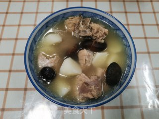 Pork Bone Yam and Mushroom Soup recipe