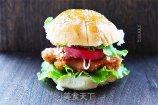 Homemade Burger and Fried Chicken Meal for Two recipe