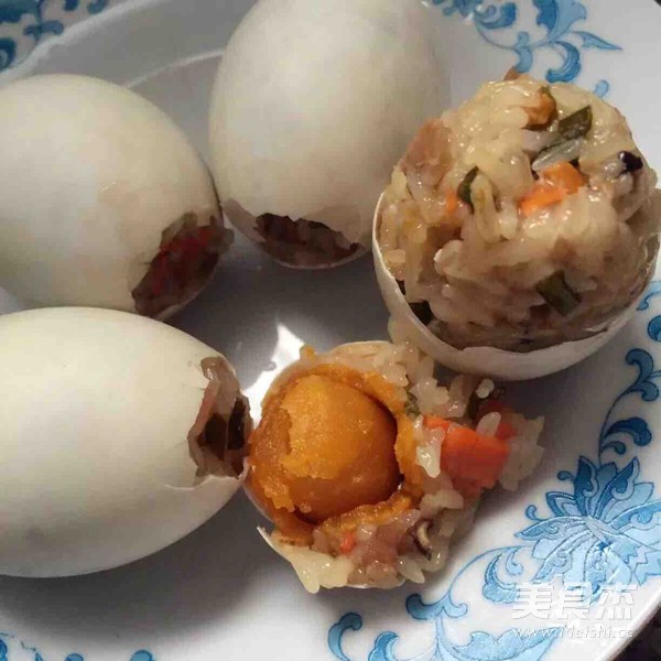 Salted Egg Sticky Rice recipe