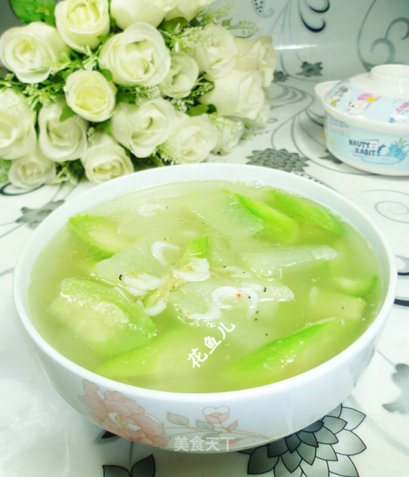 Shrimp Skin Double Melon Soup recipe