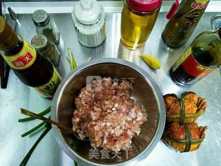 Crab Noodle Steamed Meat Omelet recipe