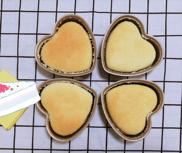 4-inch Heart-shaped Oil-free Yogurt Cake recipe