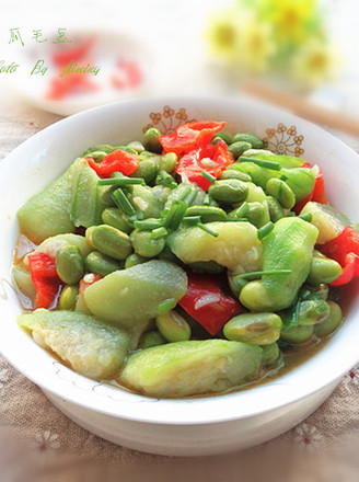 Loofah Edamame recipe