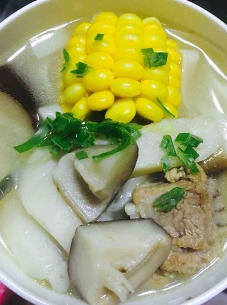 Yam and Corn Pork Ribs Soup recipe