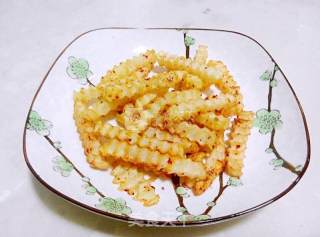 Cumin Spicy Wavy Fries recipe