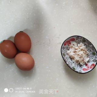 Steamed Vegetables: Dried Shrimp and Eggs recipe