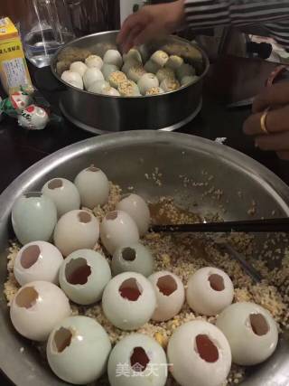 Salted Duck Egg and Sticky Rice recipe