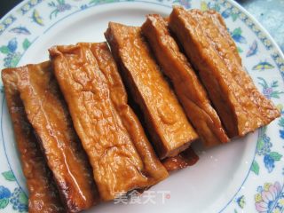 Bring Out The Happiness of The Kitchen---dried Tofu with Tempeh and Oyster Sauce recipe