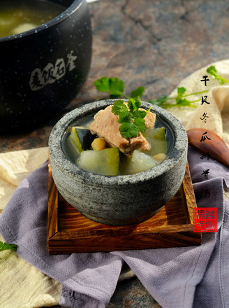 Scallops, Winter Melon and Pork Ribs Soup recipe