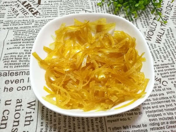 Candied Pomelo Peel Silk for Nourishing Lungs and Relieving Cough recipe