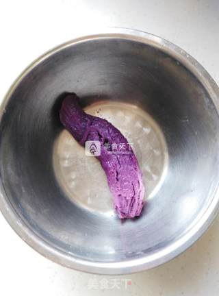 Bean Paste Purple Sweet Potato Glutinous Rice Cake recipe