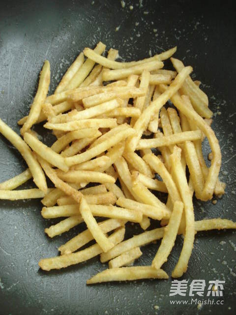 Salted Egg Yolk Baked French Fries recipe