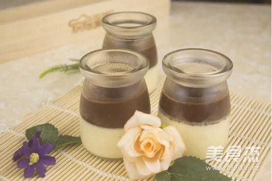 Two-color Cocoa Pudding recipe