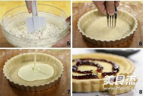 Cheese Pie with Blueberry Sauce recipe