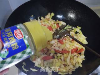 Stir-fried Cabbage with Tomatoes recipe