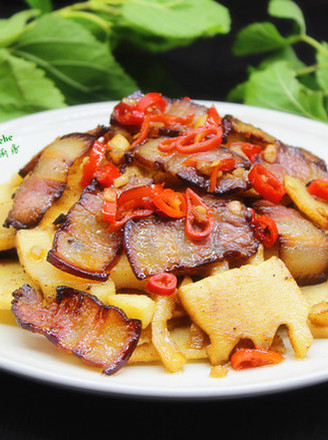 Stir-fried Bacon with Bamboo Shoots recipe