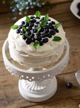 Blueberry Cream Rice Cooker Cake