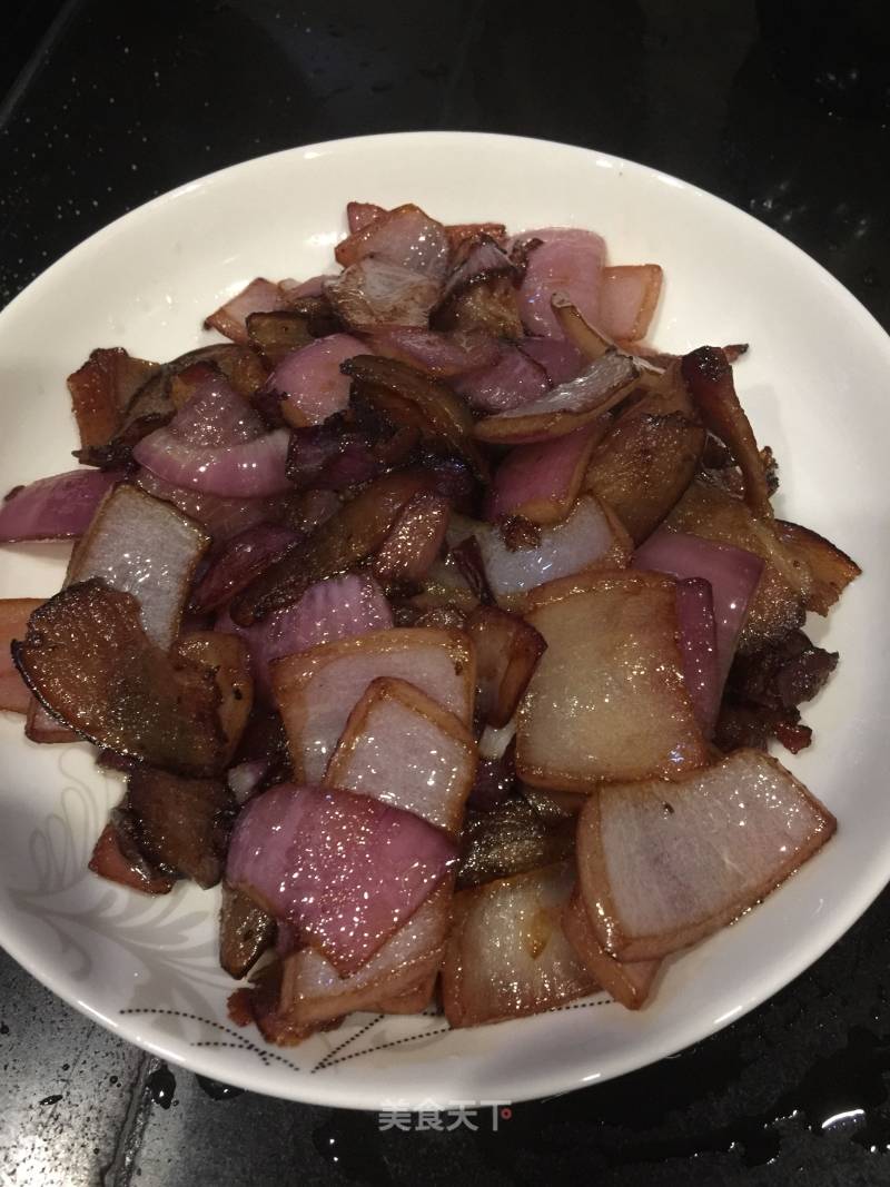 Fried Bacon with Onion recipe