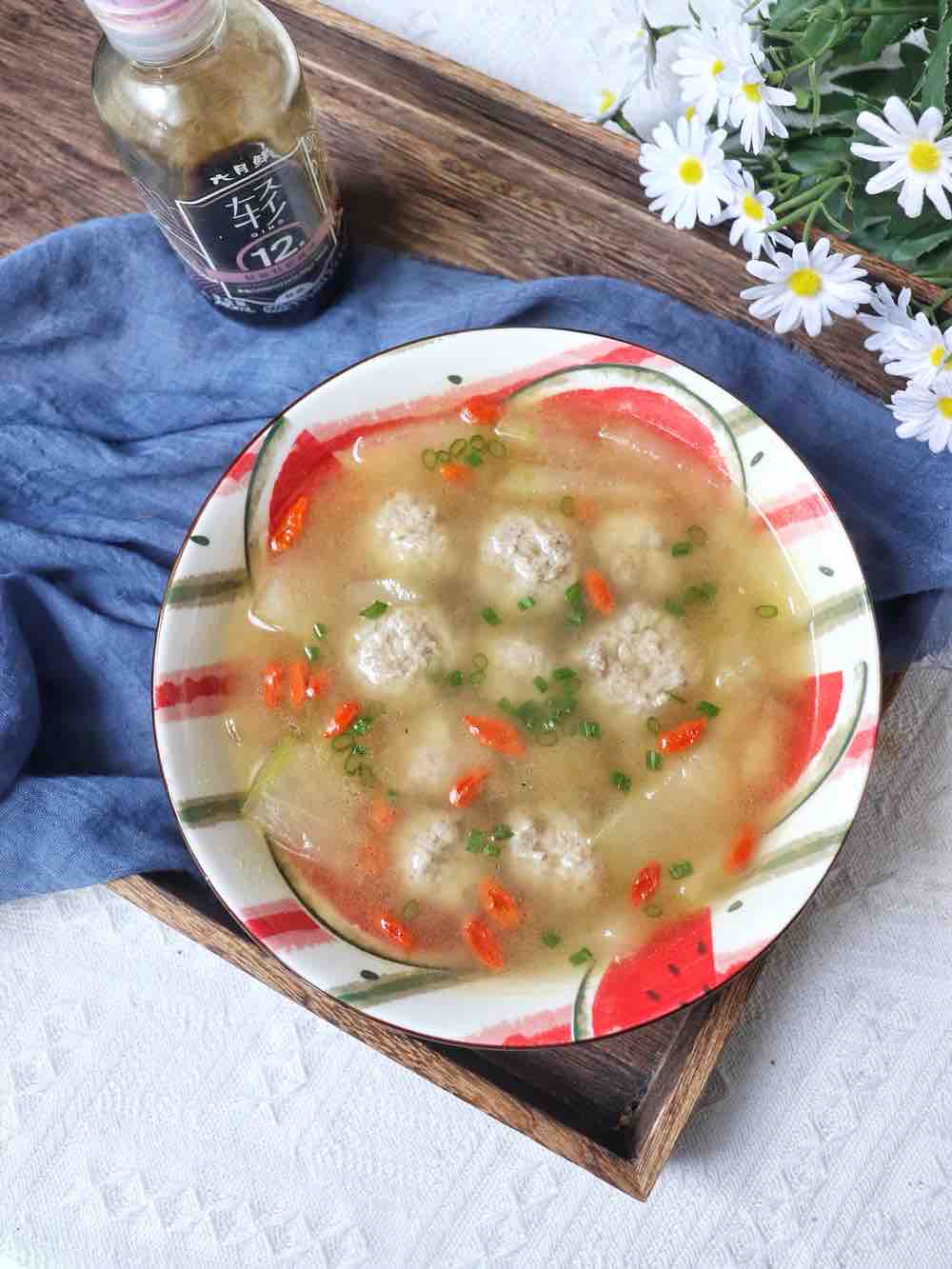 Water Chestnut Meatball Soup recipe