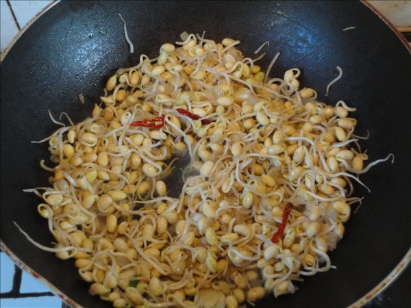 Stir-fried Tofu with Soybean Sprouts recipe