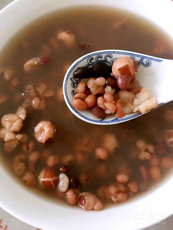 Gorgon, Fern, Red Beans and Barley Porridge recipe