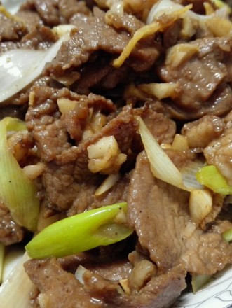 Stir-fried Lamb with Scallions recipe