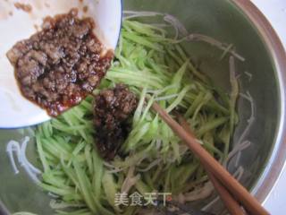 Cucumber with Enoki Mushroom recipe