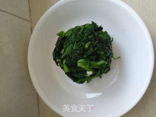 Spinach Fungus Mixed with Bean Curd recipe