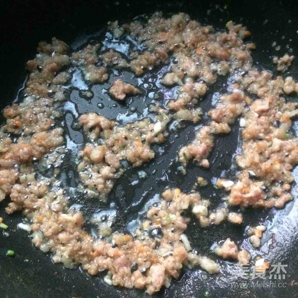 Stir-fried Minced Pork with Greens and Yuba recipe