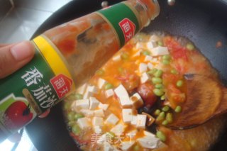Sweet and Sour Appetizer, Novices Will Surely Know-[tomato and Edamame Stewed Tofu] recipe