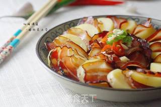 Steamed Potatoes with Bacon recipe