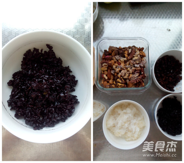 Nut Two-color Glutinous Rice Cake recipe