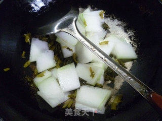 Pickled Vegetables, River Shrimp and Winter Melon Soup recipe