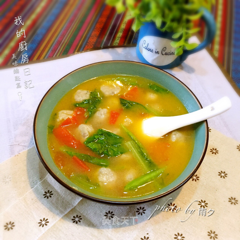 Tomato Fish Ball Soup recipe