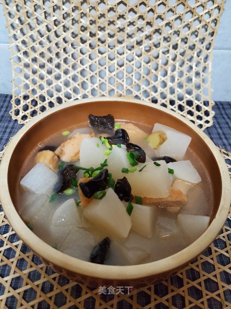 Fish Tofu and White Radish in Clay Pot recipe